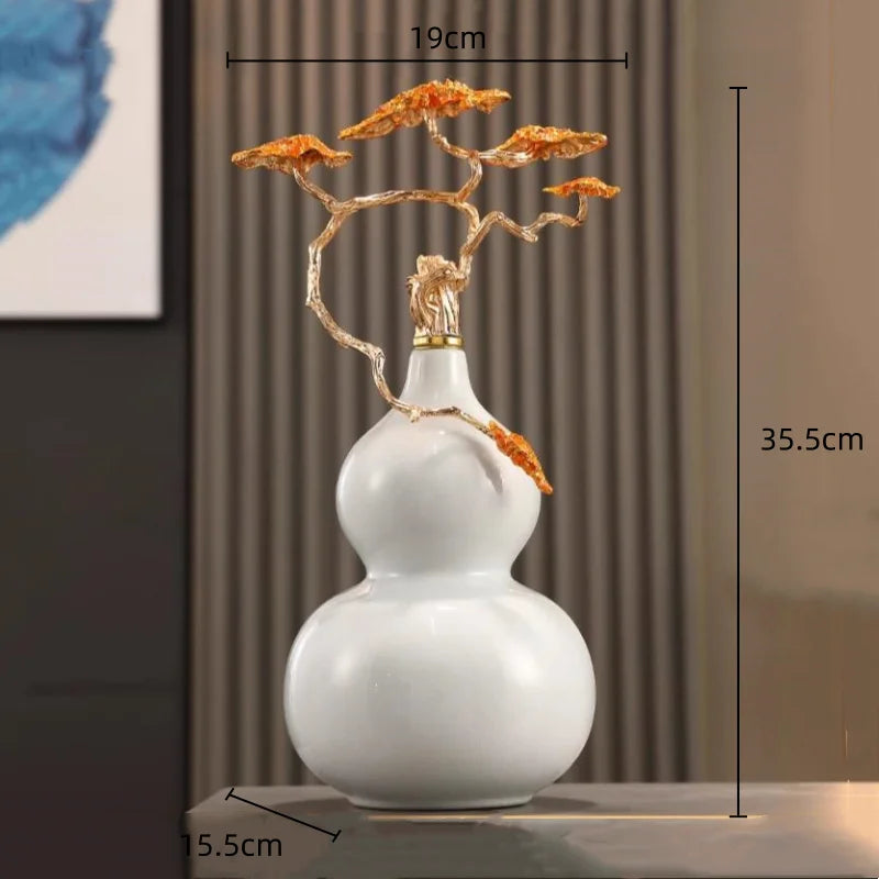 Decorbites™ Kürbis-Ornament Keramik-Handwerk Hausdekor-Zubehör