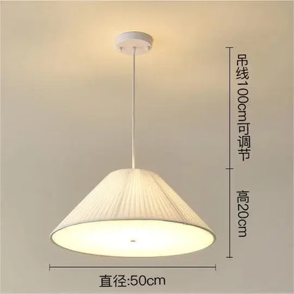 Decorbites™ Design-LED-Stoff-Pendantleuchte für Schlafzimmer, Heimdekoration, hängende Kronleuchter