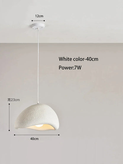 DecorBites™ Cream Style Cloud Chandelier Cement LED Pendant Lamp - Modern Hanging Light