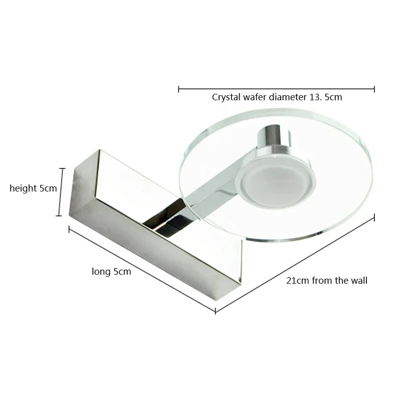 Decorbites™ Acrylspiegel-Scheinwerfer-Bad-Wandlampe LED 5W