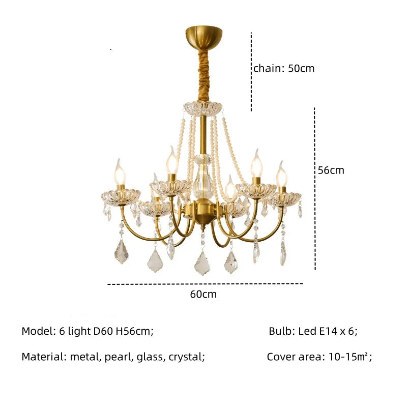 Decorbites™ Kristall-LED-Kronleuchter Wohnzimmer Luxusbeleuchtung E14 Hänge-Lampen