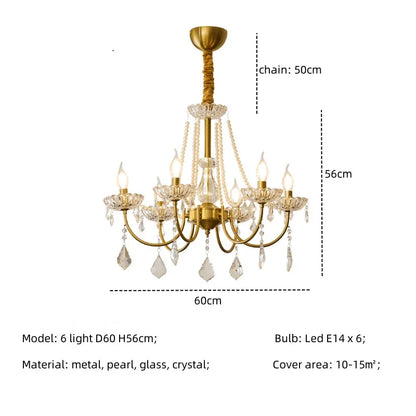 Decorbites™ Kristall-LED-Kronleuchter Wohnzimmer Luxusbeleuchtung E14 Hänge-Lampen