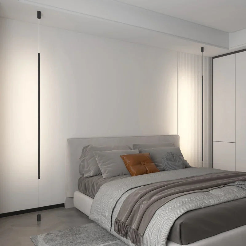 Decorbites™ Schwarz 120 cm LED Stehlampe Moderne Wohnraumbeleuchtung für Wohnzimmer Schlafzimmer Esszimmer