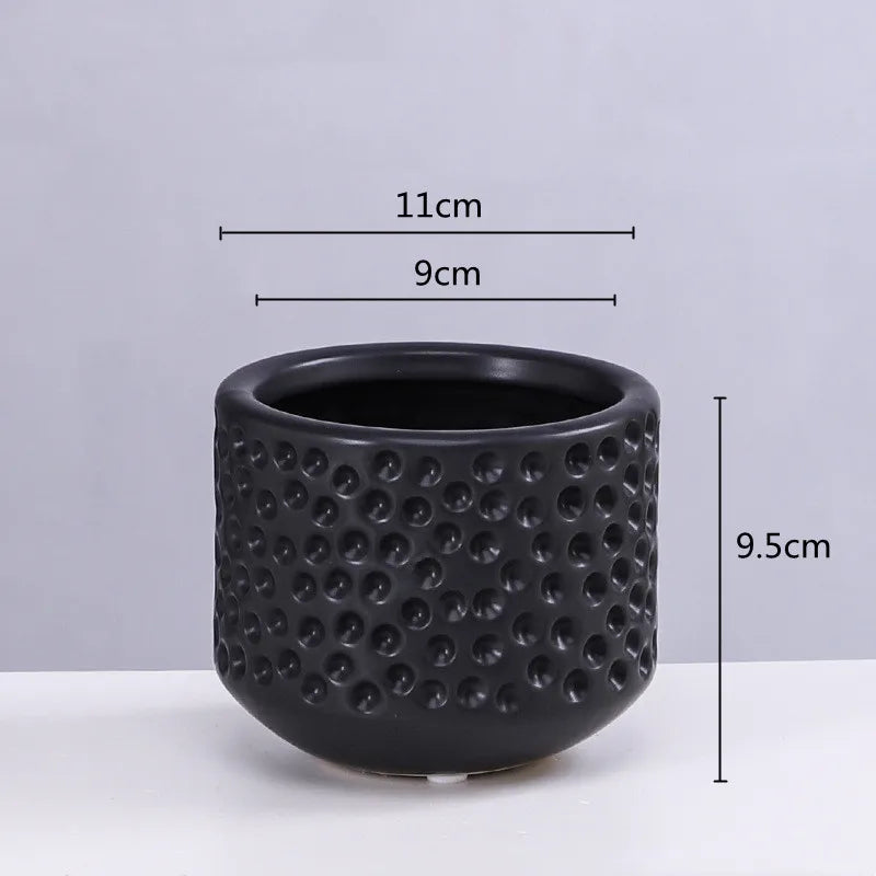 Gold Ceramic Succulent Vase
