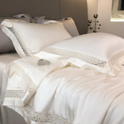 Decorbites™ Eukalyptusfaser Sommerbettwäsche-Set mit breitem Rand & seidenweichem kühlem Gefühl