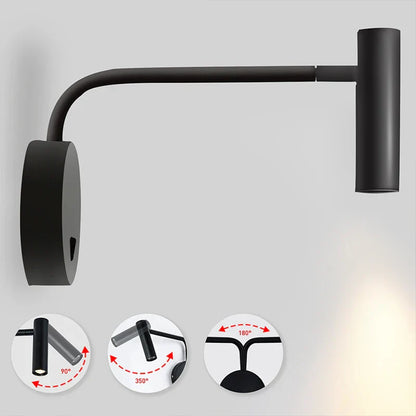Decorbites™ Gold LED Wandlampen 9W mit Schalter Innenleuchten für Wohnzimmer Schlafzimmer Wandapplikation