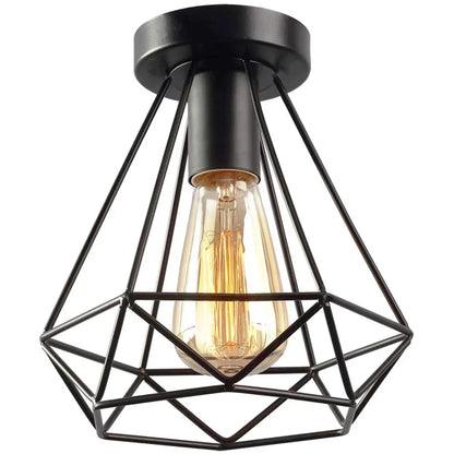 Decorbites™ Eisen Schwarz Käfig Deckenleuchte Retro Armaturen Wohnraumbeleuchtung