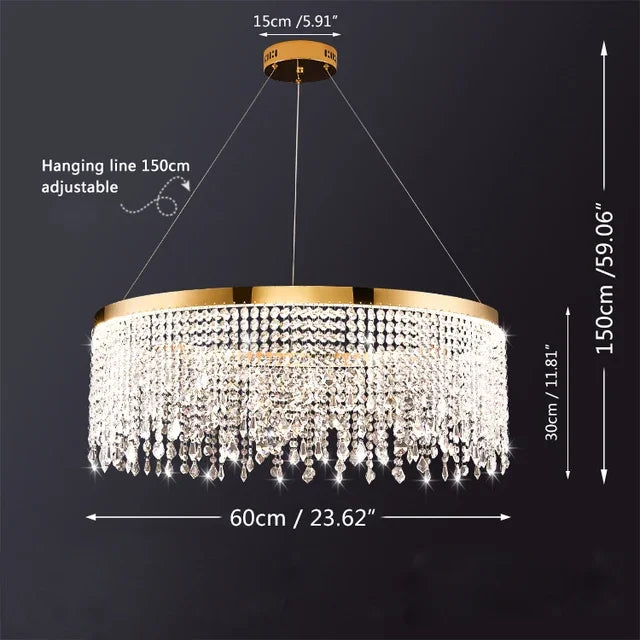 Decorbites™ Kristall-Lüster: Moderne nordische LED-Hängeleuchte für luxuriöse Heimdekoration