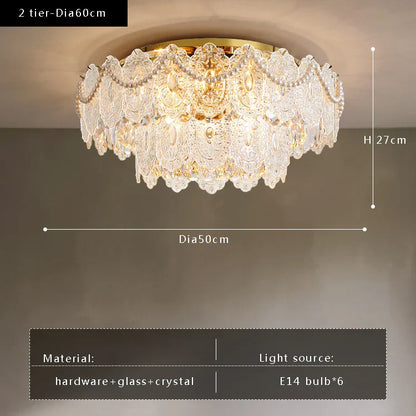 Decorbites™ Gold Perlenanhänger-Kronleuchter – Dekoration für Wohnzimmer & Schlafzimmer