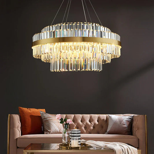 Decorbites™ Gold-Metal-Kristall-Hängeleuchte - Dimmbare LED-Hängelampe