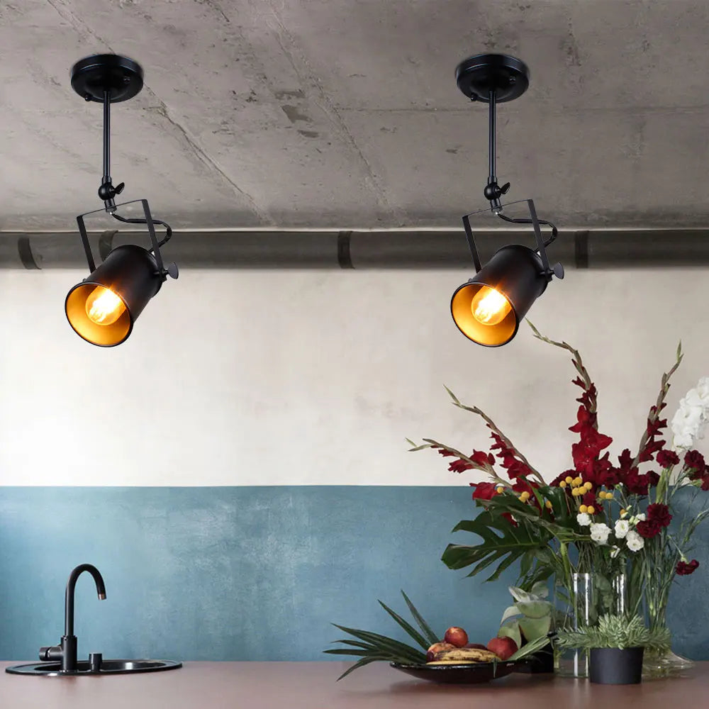 DecorBites™ Industrial Retro Ceiling Lamp American Loft Style E27 for Home Decor