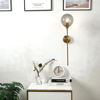 DecorBites™ Golden Glass Wall Sconces | Modern Nordic Lights for Home Decor