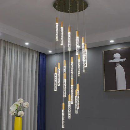 Decorbites™ Zylindrale Treppenhausleuchter: Moderne Beleuchtung für Dachgeschoss-Wohnzimmer