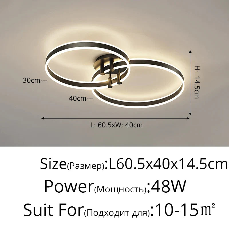 Decorbites™ LED-Acrylichtleuchter Auf/Ab-Lichter Kronleuchter für Wohnzimmer Schlafzimmer Heimdekoration