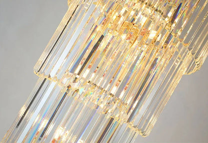 DecorBites™ Crystal LED Pendant Chandelier: Stylish Lighting for Home Decor & Elegant Spaces.