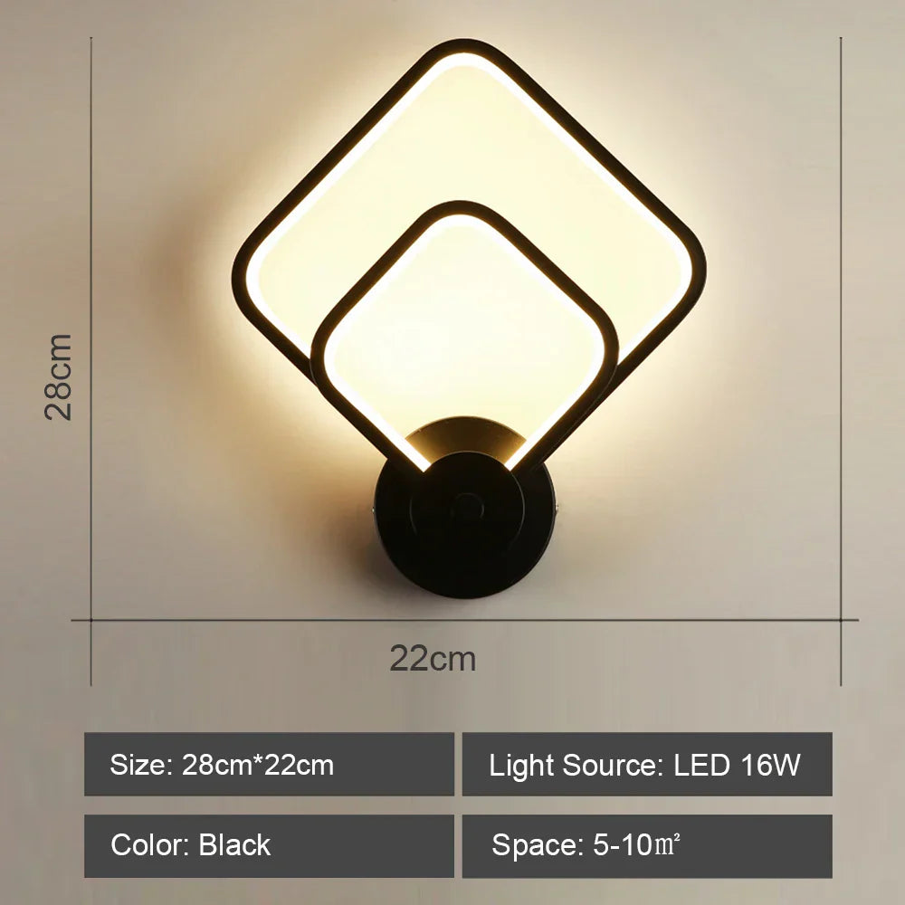 Decorbites™ LED-Acrylic-Wandlampenschirm für Schlafzimmer Wohnzimmer Heimdekoration