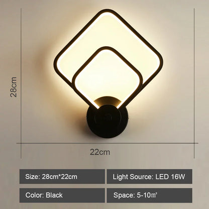 Decorbites™ LED-Acrylic-Wandlampenschirm für Schlafzimmer Wohnzimmer Heimdekoration