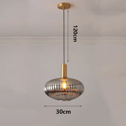Modern Ring Glass Pendant Light