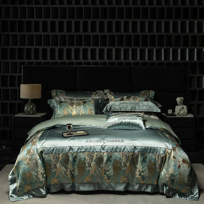 Decorbites™ Luxus-Brokat-Jacquard-Bettwäsche-Set mit ägyptischer Baumwolle und Stickerei