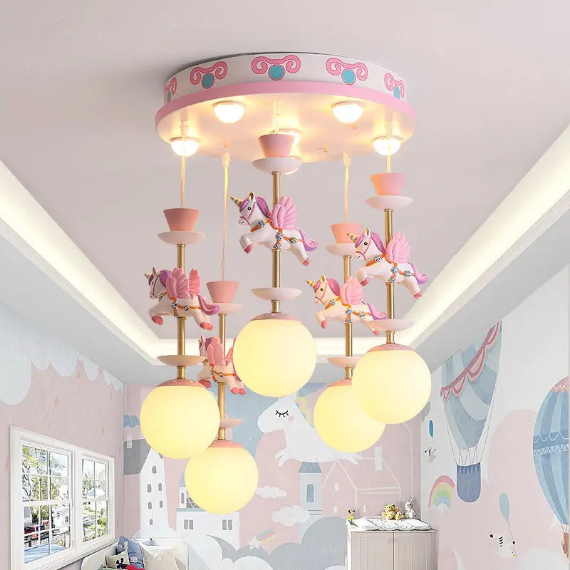 Decorbites™ LED-Hängeleuchte für Kinderzimmer von Mädchen - Moderne Deckenleuchte