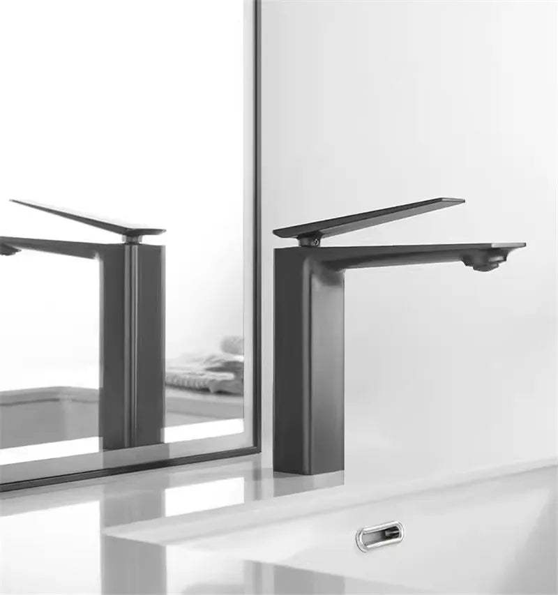 Gold Gray Mixer Faucet