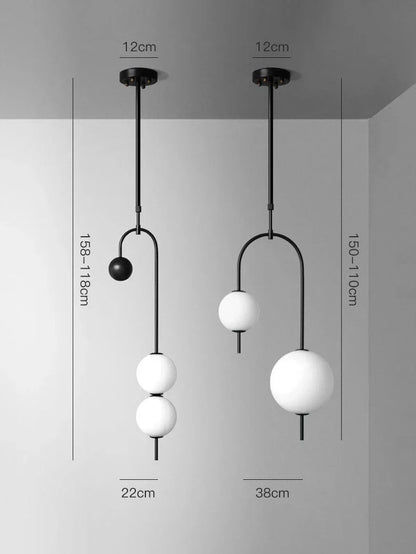 Decorbites™ Glas-Hängeleuchter Kücheninsel Deckenpendelleuchte - Moderne Hängelampe für Wohnzimmer