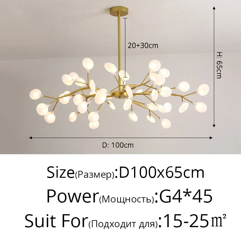 Decorbites™ LED-Leuchter Glühwürmchen: Moderne nordische Deckenleuchten für luxuriöse Wohnraumausstattung