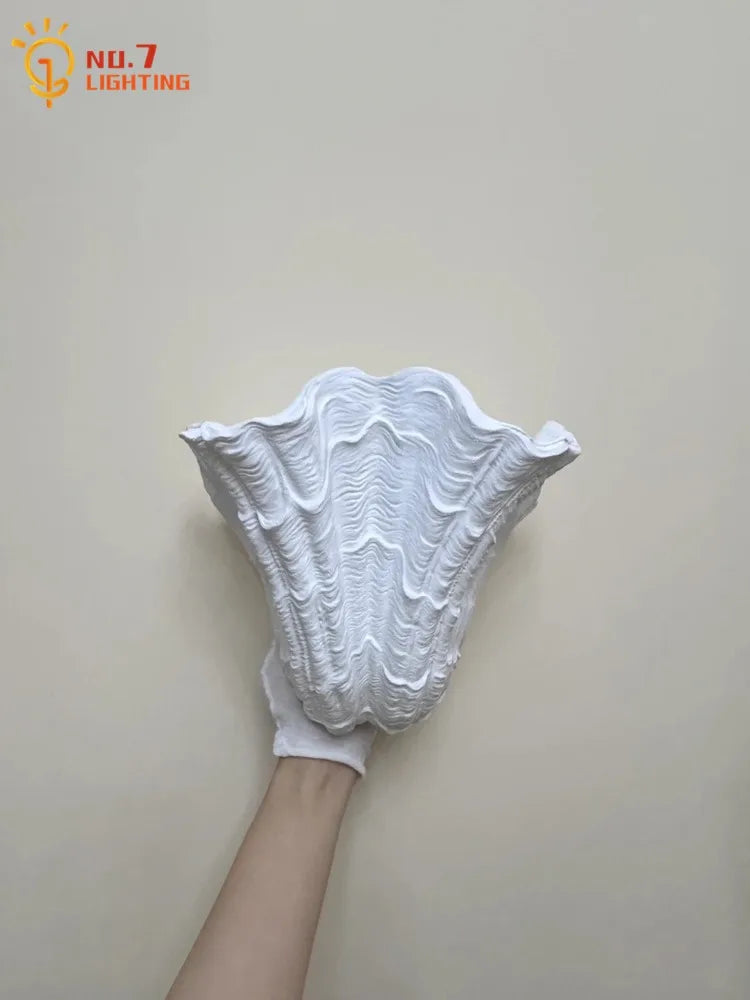 Decorbites™ Gips-Schalen-LED-Wandleuchte – Französisches Design Mittelalterliche Wabi-Sabi-Kunst Schlafzimmer-Dekoration