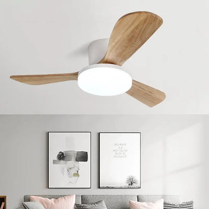 Decorbites™ 52" DC-Holz-Deckenventilator mit LED-Licht Fernbedienung Wohnzimmer Schlafzimmer 35W