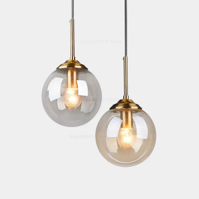 Decorbites™ Glas-Kugeln-Wandlampen LED Vintage Spiegel Nachttisch Schlafzimmerleuchte Modern Nordischer Stil