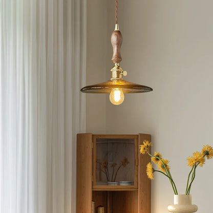 Decorbites™ LED Bernstein-Glas-Hängeleuchte – Amerikanischer Vintage-Stil für die Hausdekoration