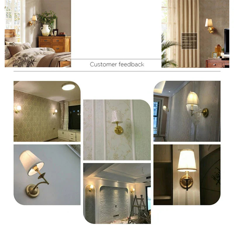 Decorbites™ Kupfer-Wandleuchte für Wohnzimmer, Schlafzimmer, Balkon – Elegante & langlebige Beleuchtung