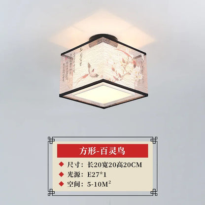 Decorbites™ Lotus Chinesische Kronleuchter Deckenlampe Einfaches Korridor-Gemälde LED-Beleuchtung