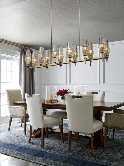 DecorBites™ Crystal Bronze Pendant Lamp for Dining Room LED Dimmable Lighting