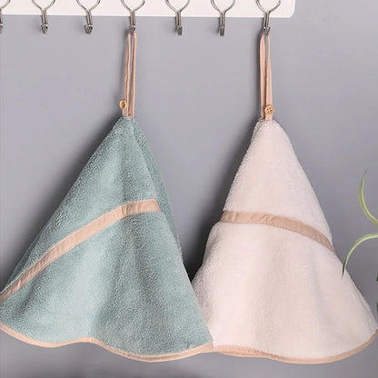 Decorbites™ Korallen-Samtbadehandtuch: Rundes, süßes Design, super saugfähig & weich für das Bad