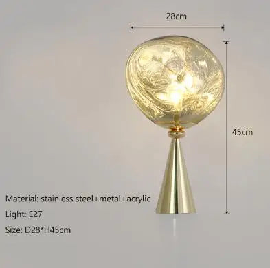 Nordic Lava Glass Wall Lamp