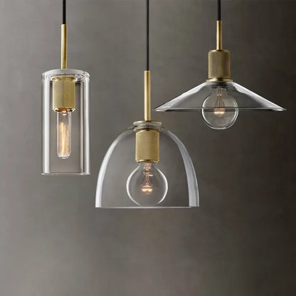 Decorbites™ Klar-Glas-LED-Pendantleuchte Gold-Metall-Chandelier MarshalAsLED Hängelampe