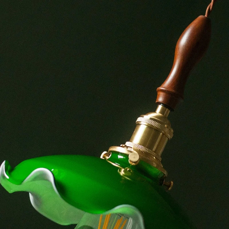 Decorbites™ Grüne Glas-LED-Hängeleuchte für die Dekoration von Wohn- und Esszimmer
