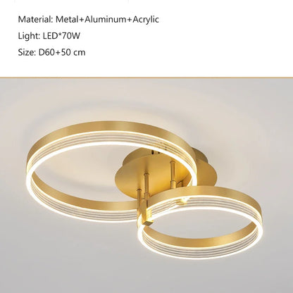 Decorbites™ Acryl-Runder-Ring-Deckenleuchte LED-Kronleuchter Modernes Minimalismus für Wohnzimmer und Küche