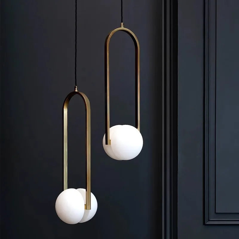 Decorbites™ Goldene Kronleuchter LED Hängeleuchten Eisen Glas Dekorative Beleuchtung