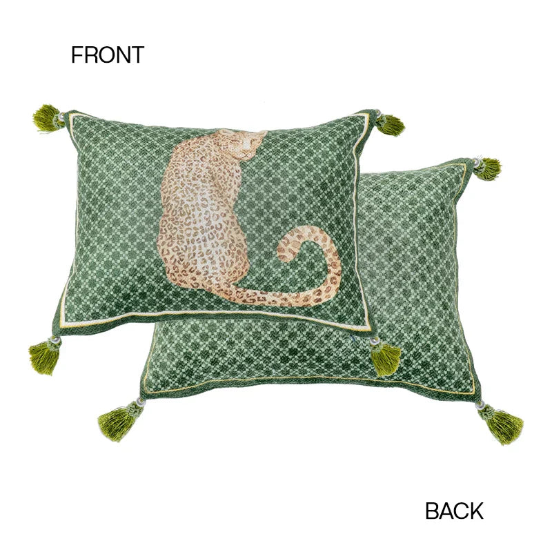 Decorbites™ Leopardmuster & Vintage-Geometrie Bolster-Kissenbezug 30x65 cm