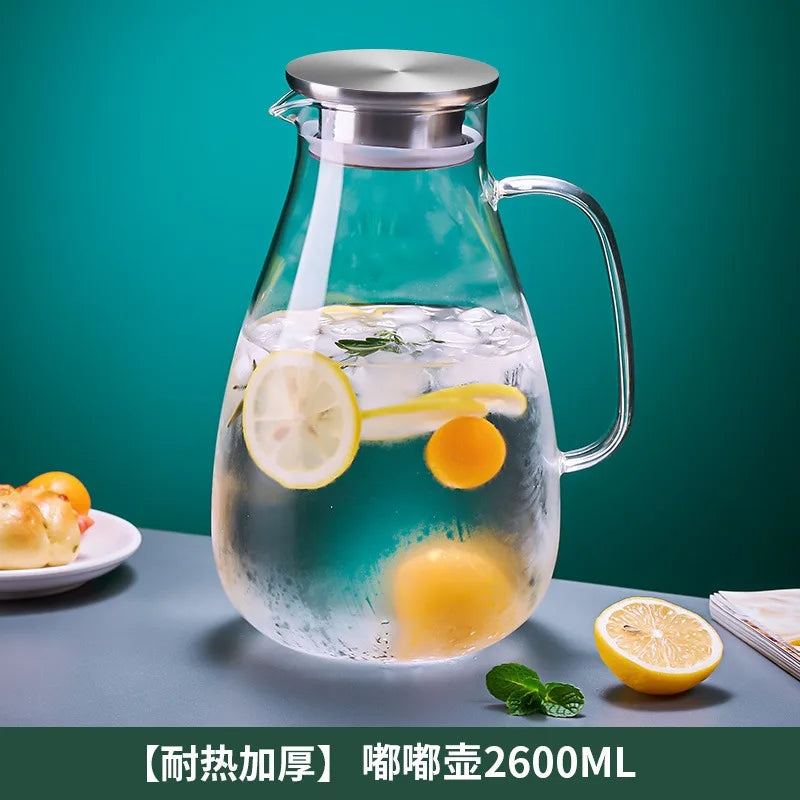 Decorbites™ Großkapazitäts-Wasser-Glas-Set mit Griff, hitzebeständig und explosionssicher