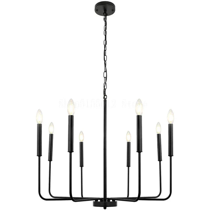 Gold Black Retro Chandelier