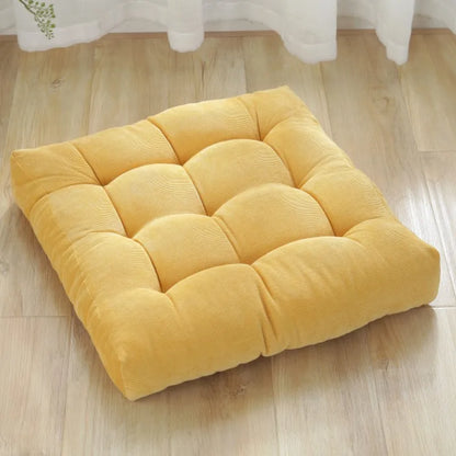 DecorBites™ Corduroy Floor Seat Cushion for Yoga Meditation & Relaxation