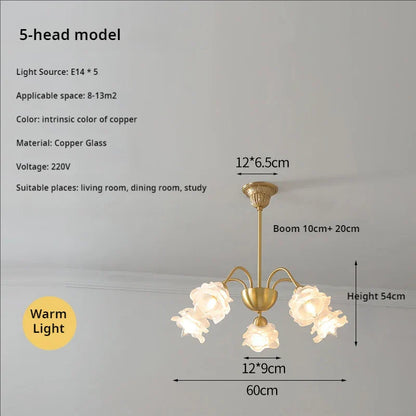 Decorbites™ Elegante Blumen-Lüster - Modern Retro Mittelalterlicher Stil für Wohnzimmer Esszimmer Schlafzimmer