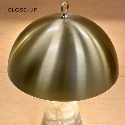 Decorbites™ Elegante Natürliche Marmor-Tischlampen mit Kupfersteinbasis