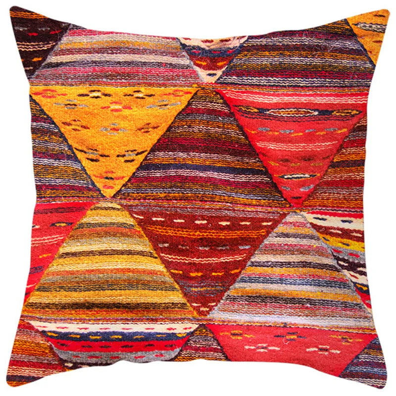 Decorbites™ Ethnisch-böhmisches Geometrisches Kissenbezug für farbenfrohe Homestay-Dekoration