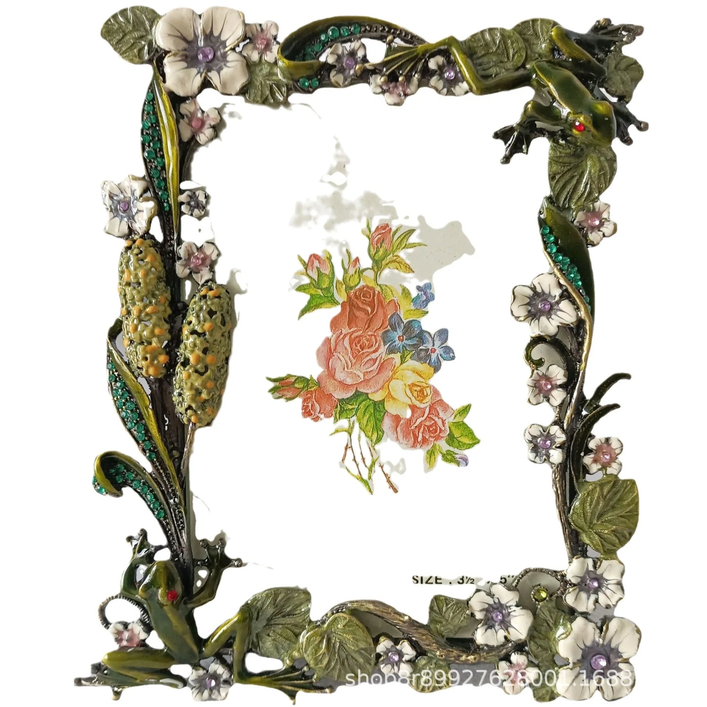 Decorbites™ Frosch Metall Foto Rahmen Tischdekoration