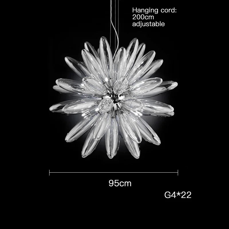 Decorbites™ LED Große Globus-Kronleuchter mit Glaslampenschirmen – Chrom- oder Goldbeschläge