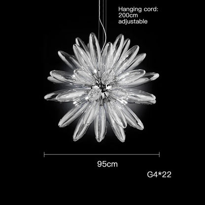 Decorbites™ LED Große Globus-Kronleuchter mit Glaslampenschirmen – Chrom- oder Goldbeschläge